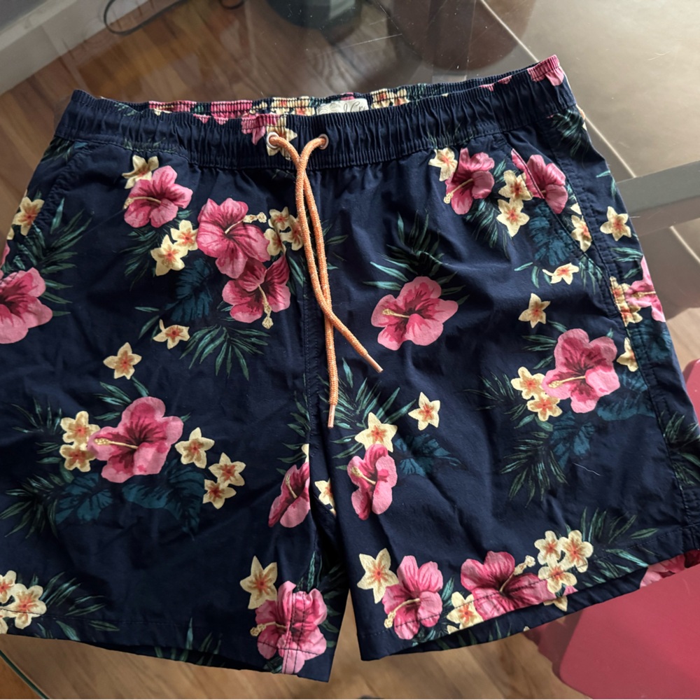 J. Crew Tropical Floral Swim Shorts